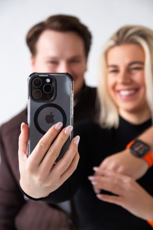 Correa deportiva premium del Apple Watch Naranja