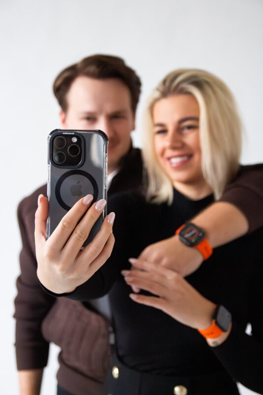 Correa deportiva premium del Apple Watch Naranja