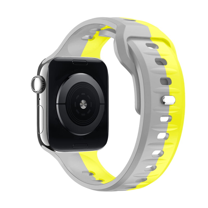 Correa deportiva premium del Apple Watch Amarillo/Gris