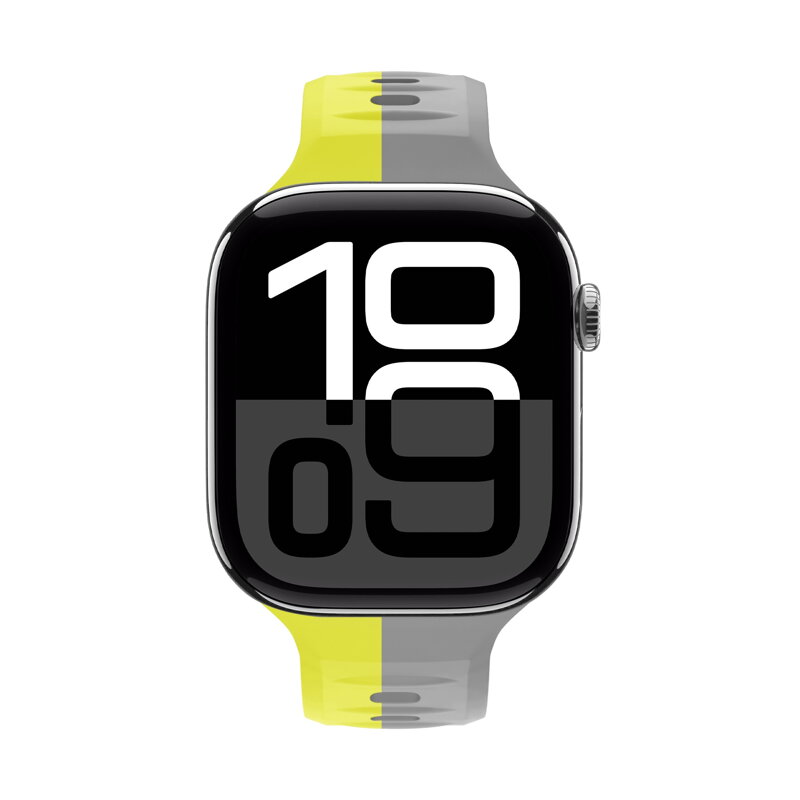 Correa deportiva premium del Apple Watch Amarillo/Gris