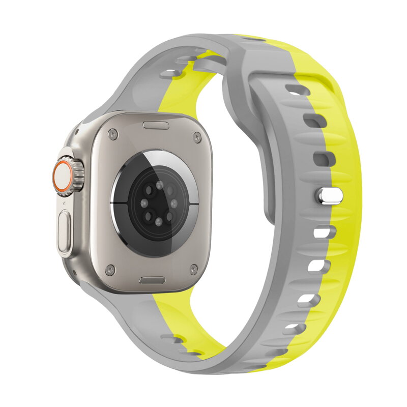 Correa deportiva premium del Apple Watch Amarillo/Gris