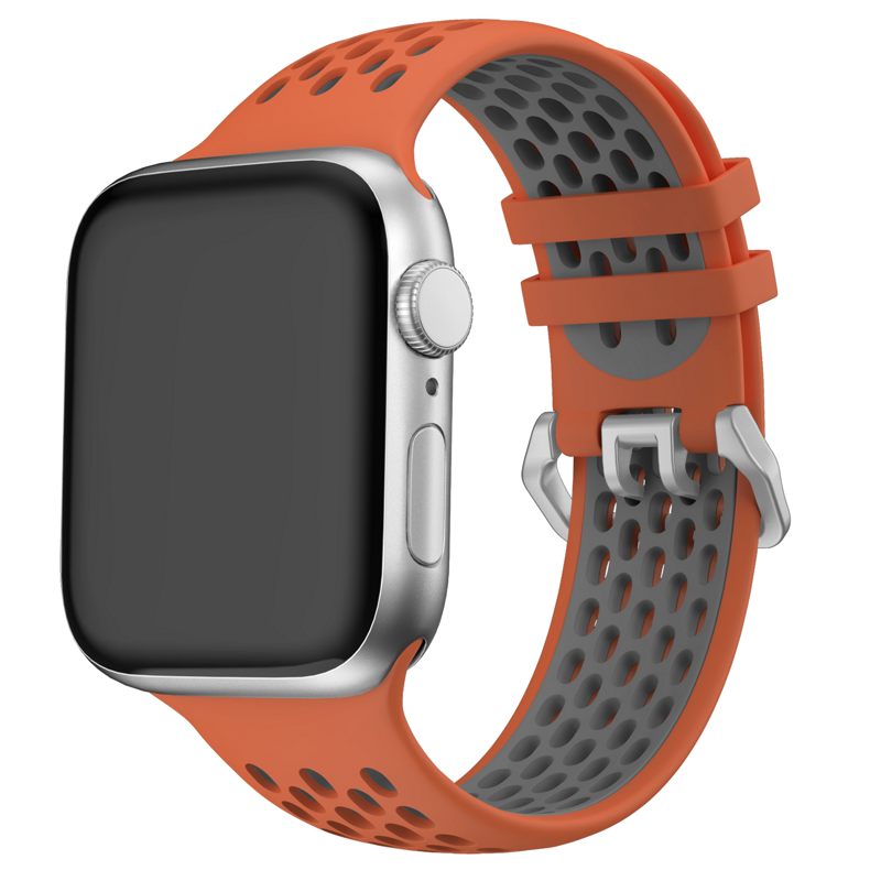 Correa deportiva del Apple Watch Naranja/Gris