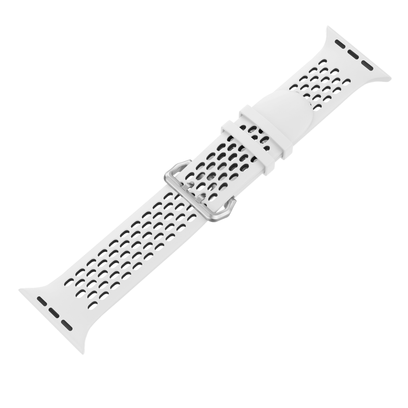 Correa deportiva del Apple Watch Blanco/Negro