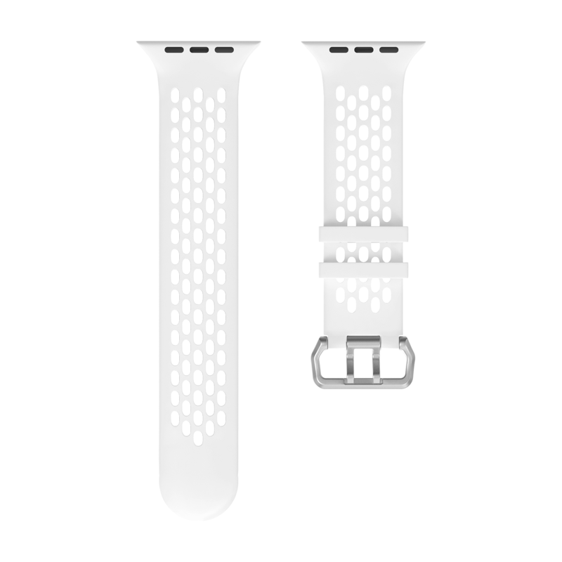 Correa deportiva del Apple Watch Blanco/Negro