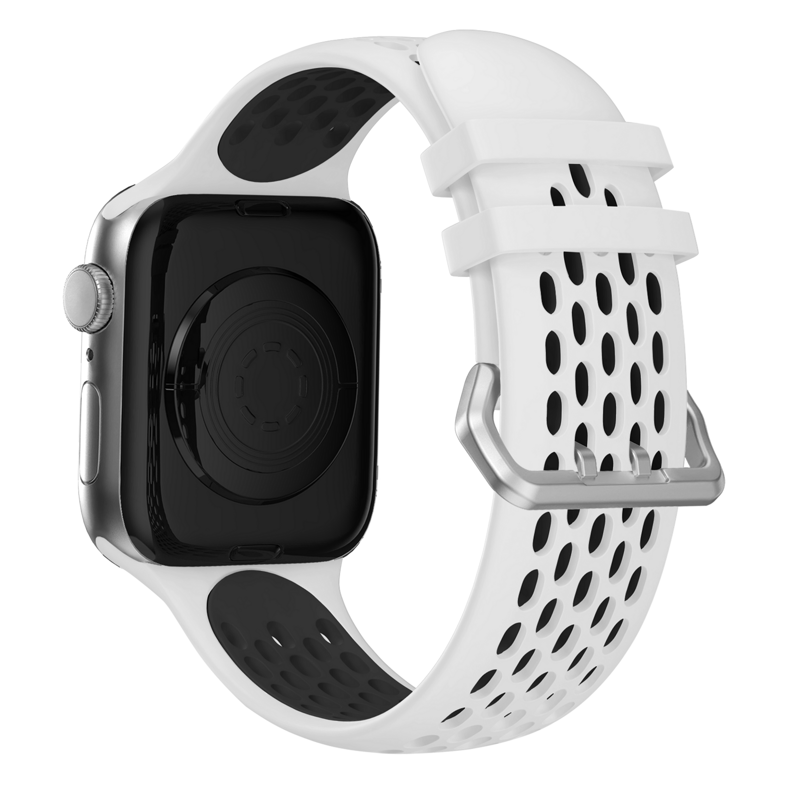 Correa deportiva del Apple Watch Blanco/Negro
