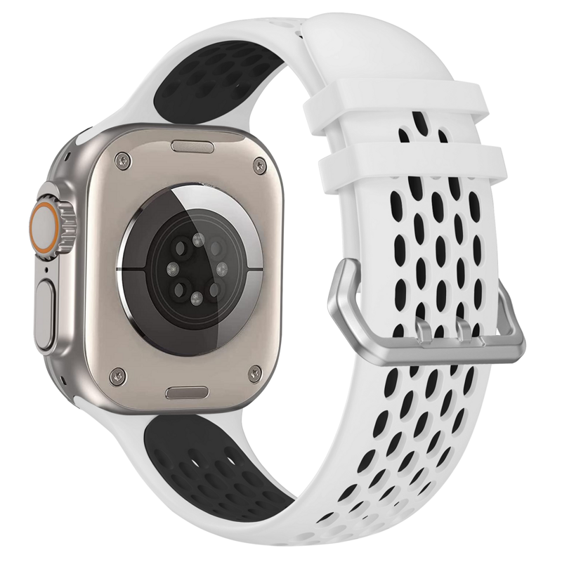 Correa deportiva del Apple Watch Blanco/Negro