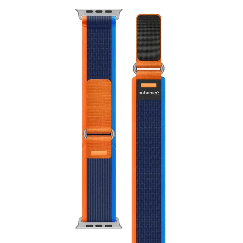 Correa Apple Watch Trail Loop Azul/Naranja