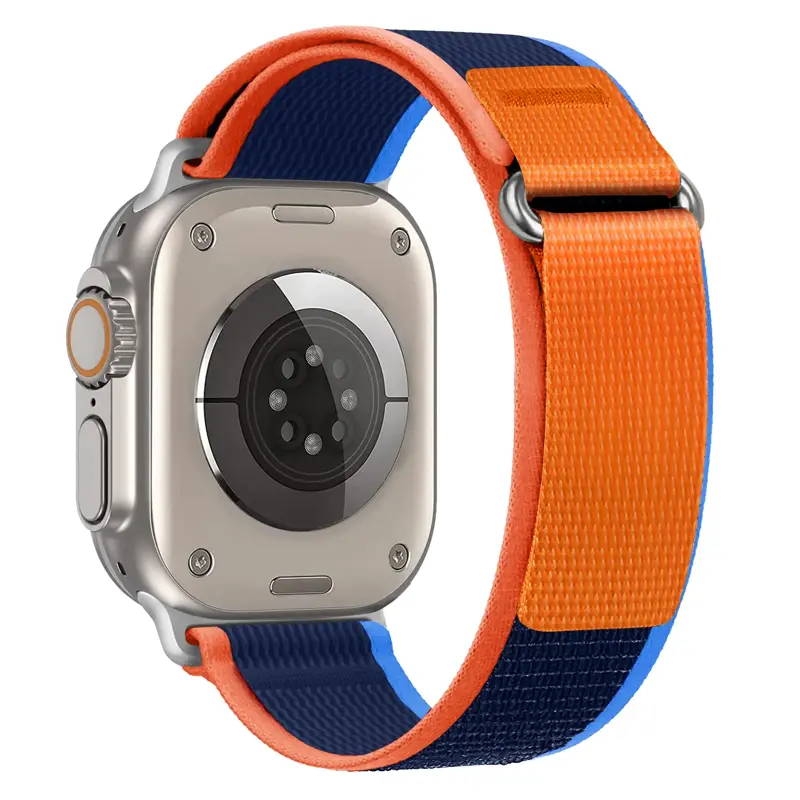 Correa Apple Watch Trail Loop Azul/Naranja