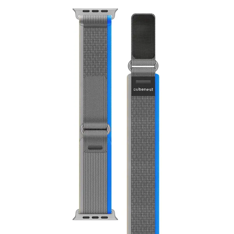 Correa Apple Watch Trail Loop Gris/Azul