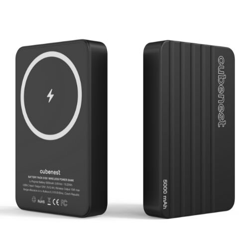 Cubenest Batería inalámbrica magnética 5000 mAh S1B1 negro