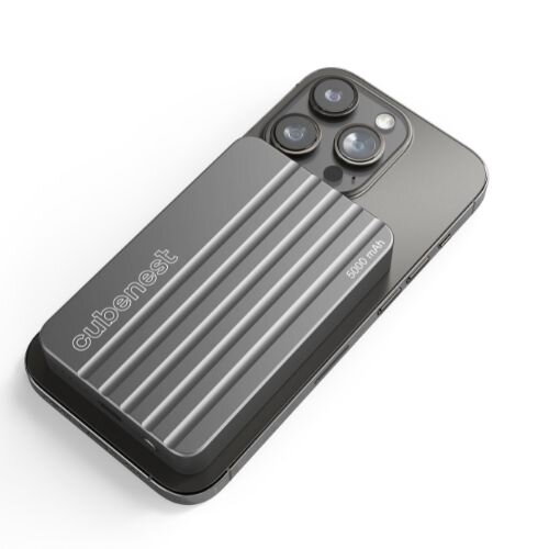 Cubenest Batería inalámbrica magnética 5000 mAh S1B1 gris