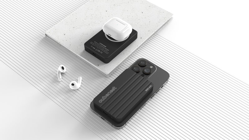 Cubenest Batería inalámbrica magnética 5000 mAh S1B1 negro