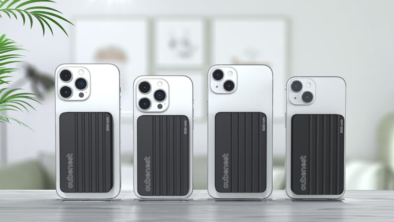 Cubenest Batería inalámbrica magnética 5000 mAh S1B1 negro