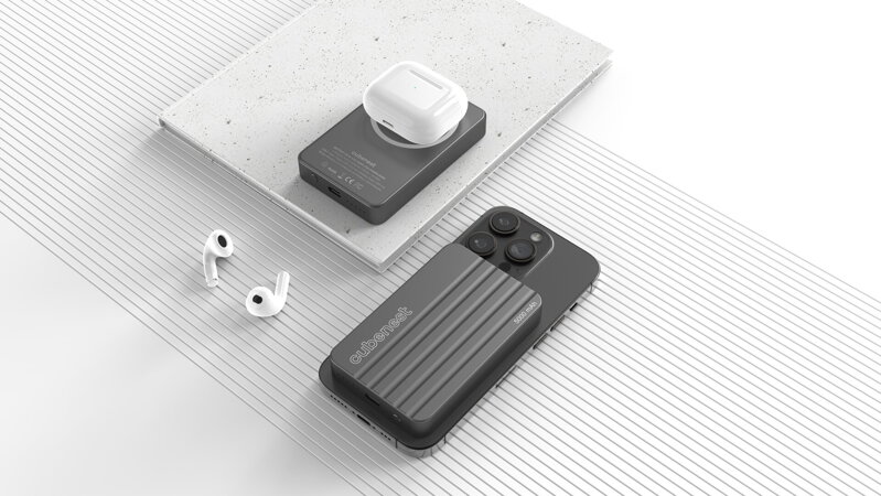 Cubenest Batería inalámbrica magnética 5000 mAh S1B1 gris