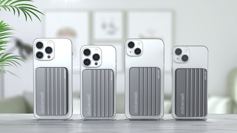 Cubenest Batería inalámbrica magnética 5000 mAh S1B1 gris