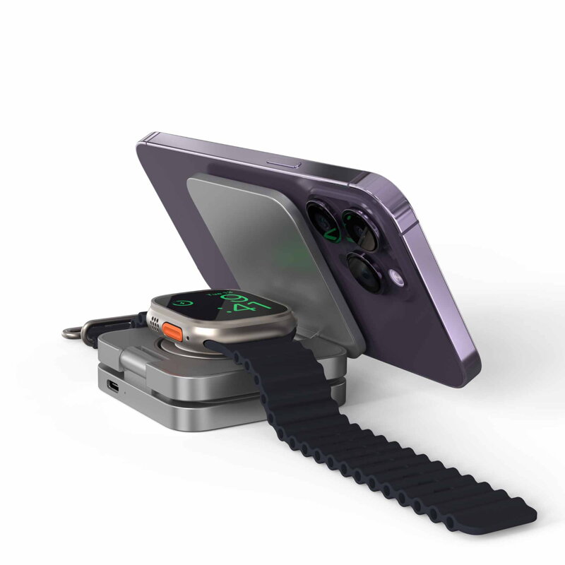 Cubenest El cargador plegable inalámbrico magnético 3 en 1 S312 Pro negro