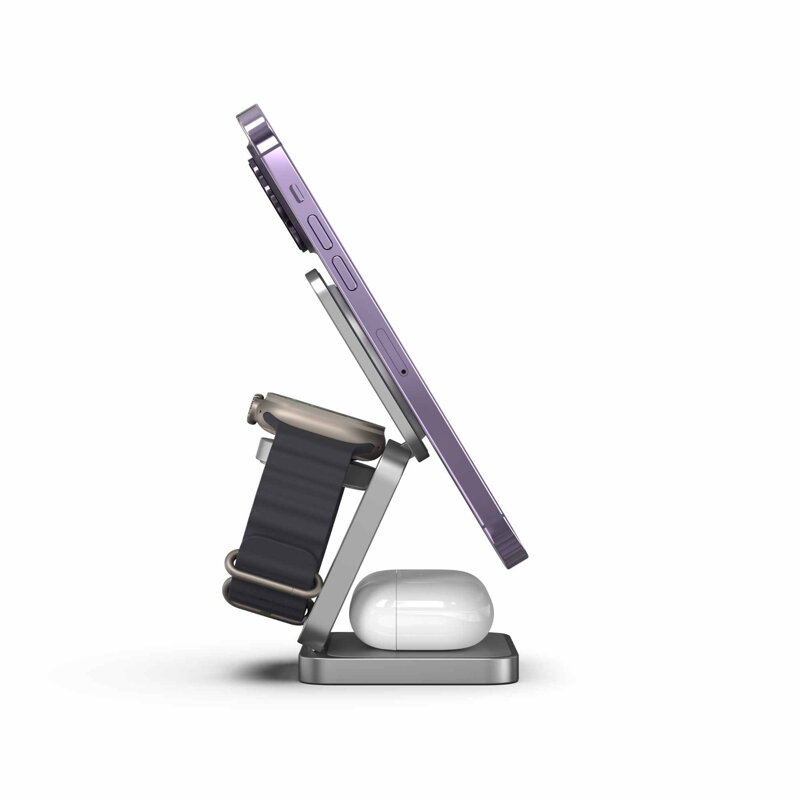 Cubenest El cargador plegable inalámbrico magnético 3 en 1 S312 Pro gris