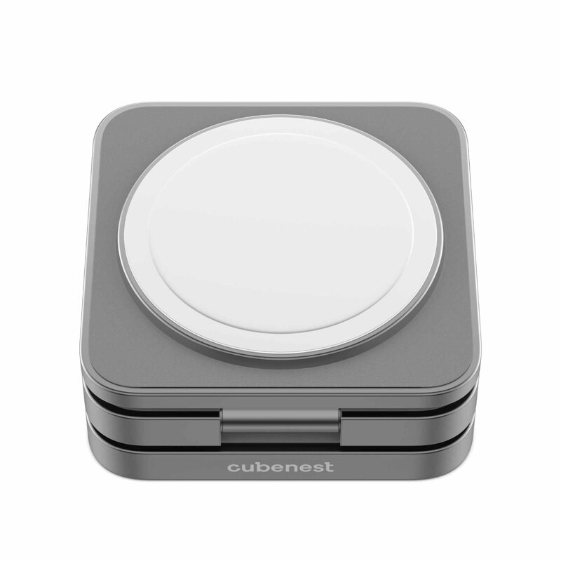 Cubenest El cargador plegable inalámbrico magnético 3 en 1 S312 Pro gris