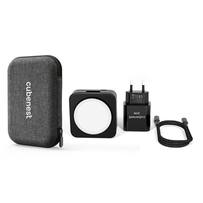 Cubenest El cargador plegable inalámbrico magnético 3 en 1 S312 Pro negro
