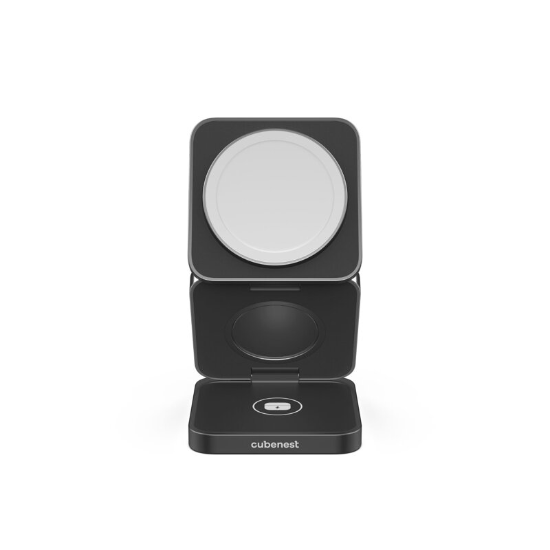 Cubenest El cargador plegable inalámbrico magnético 3 en 1 S312 Pro negro