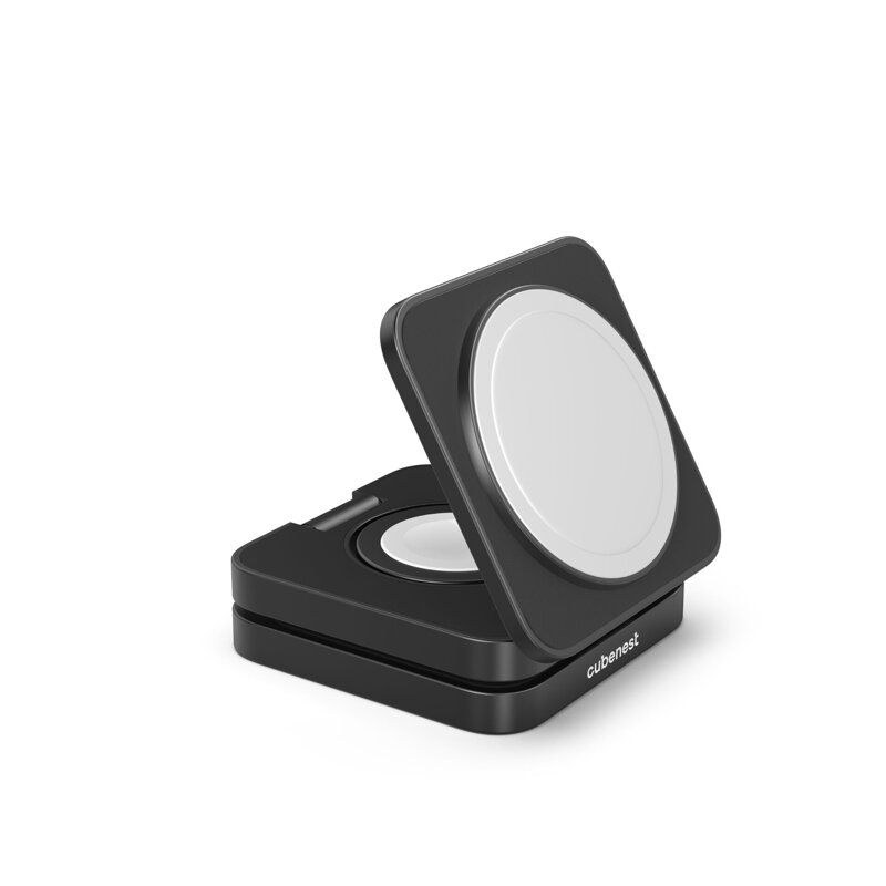 Cubenest El cargador plegable inalámbrico magnético 3 en 1 S312 Pro negro