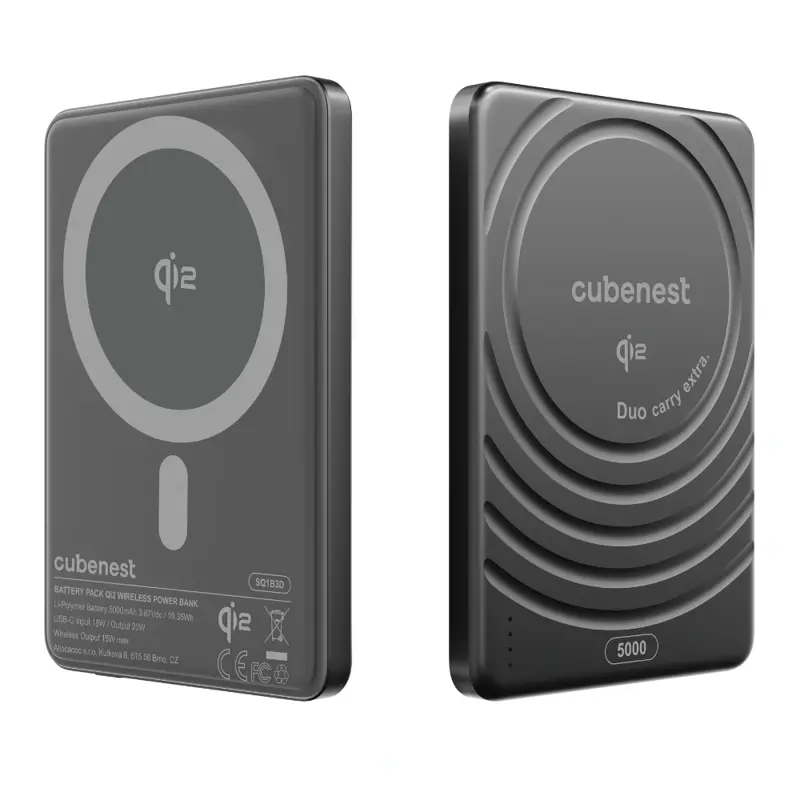 Qi2 Batería MagSafe SlimDual 5000 mAh