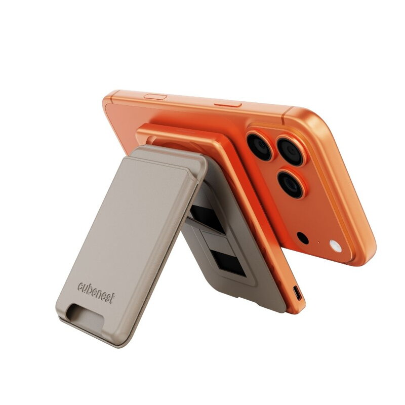 Cubenest Qi2 Batería inalámbrica magnética SlimDual 5000 mAh SQ1B3D naranja