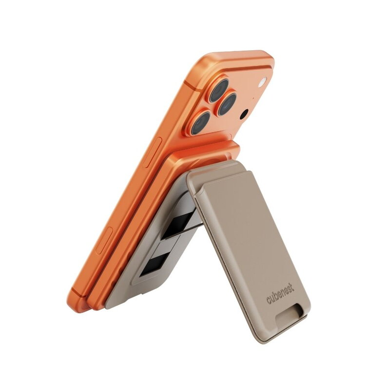 Cubenest Qi2 Batería inalámbrica magnética SlimDual 5000 mAh SQ1B3D naranja