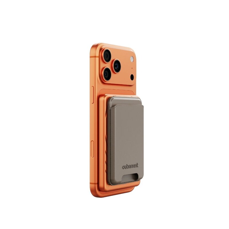 Cubenest Qi2 Batería inalámbrica magnética SlimDual 5000 mAh SQ1B3D naranja