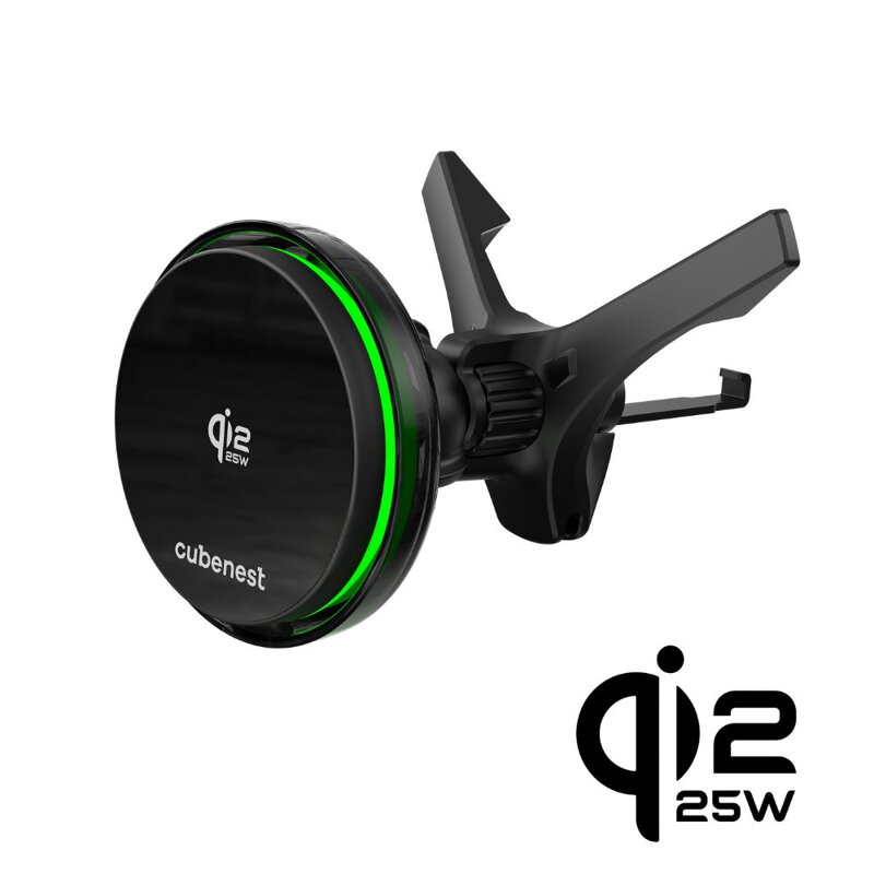 Cubenest Qi2.2 Cargador refrigerador inalámbrico magnético para coche SQ1C3