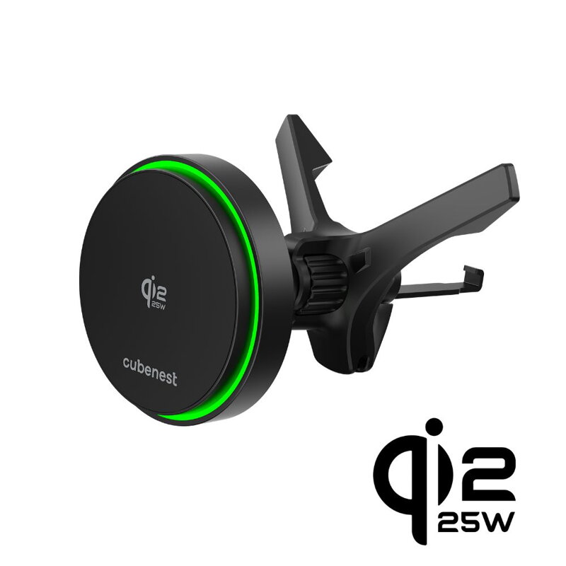 Cubenest Qi2.2 Cargador inalámbrico magnético para coche SQ1C4