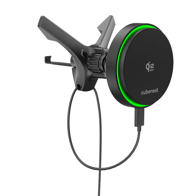 Cubenest Qi2.2 Cargador inalámbrico magnético para coche SQ1C4