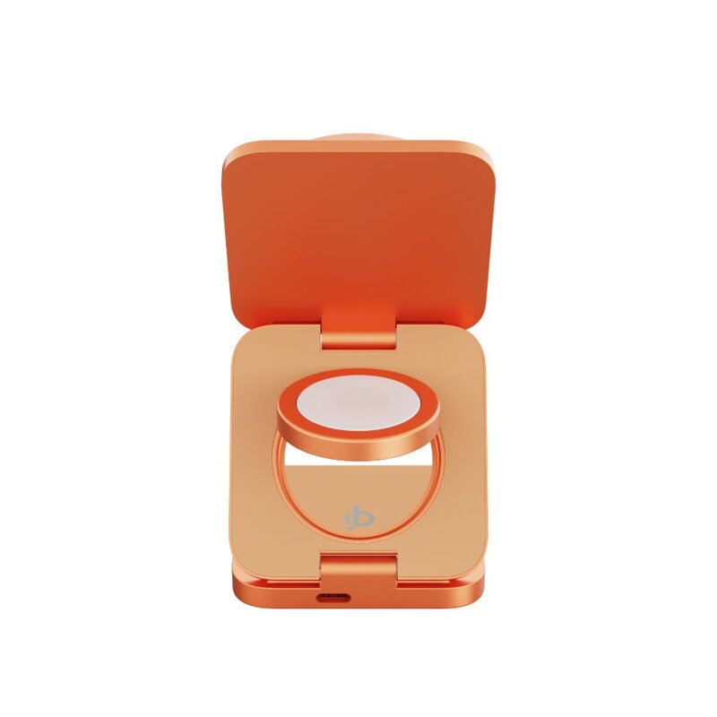 Cubenest El Qi2.2 cargador plegable inalámbrico magnético 3 en 1 SQ312 Ultra naranja