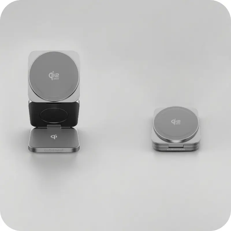 Qi2.2 Skládací MagSafe nabíječka 3v1