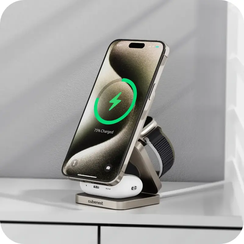 Qi2.2 Cargador MagSafe 3 en 1 Qi2.2 Cargador MagSafe 3 en 1