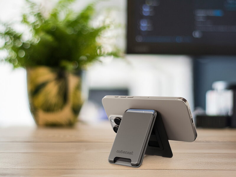 Cubenest Cartera y soporte magnéticos Premium WT01S oro