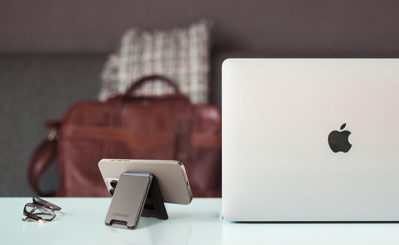 Cubenest Cartera y soporte magnéticos Premium WT01S oro