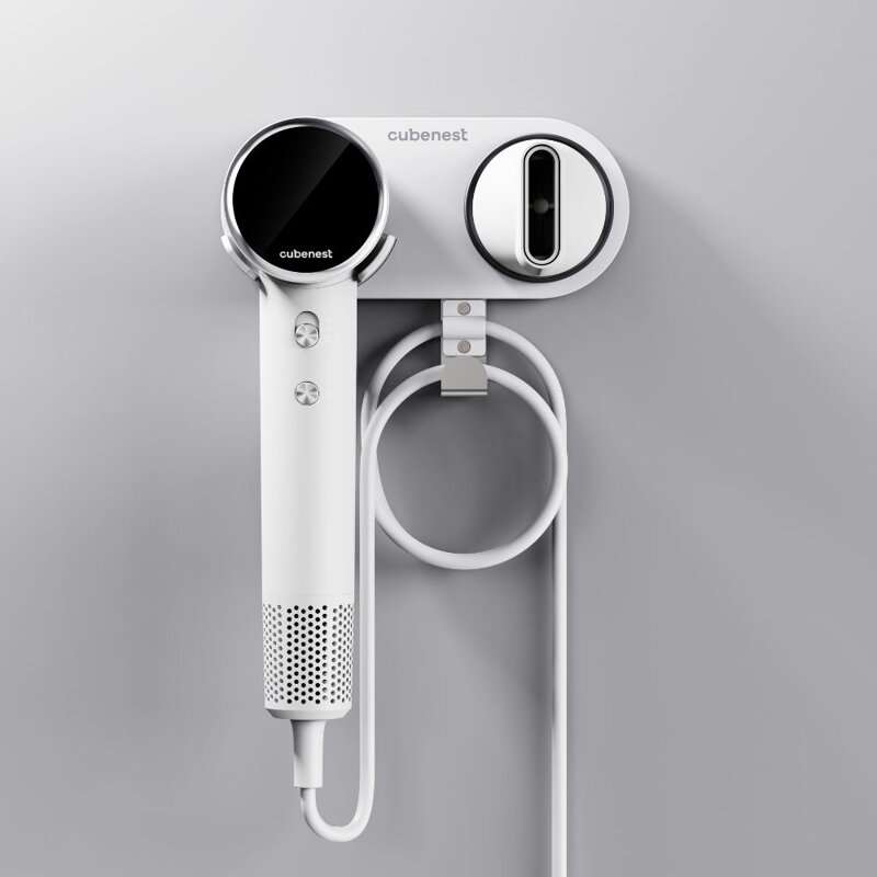 Cubenest Soporte magnético para secador de pelo SwiftDry SDHD01 blanco
