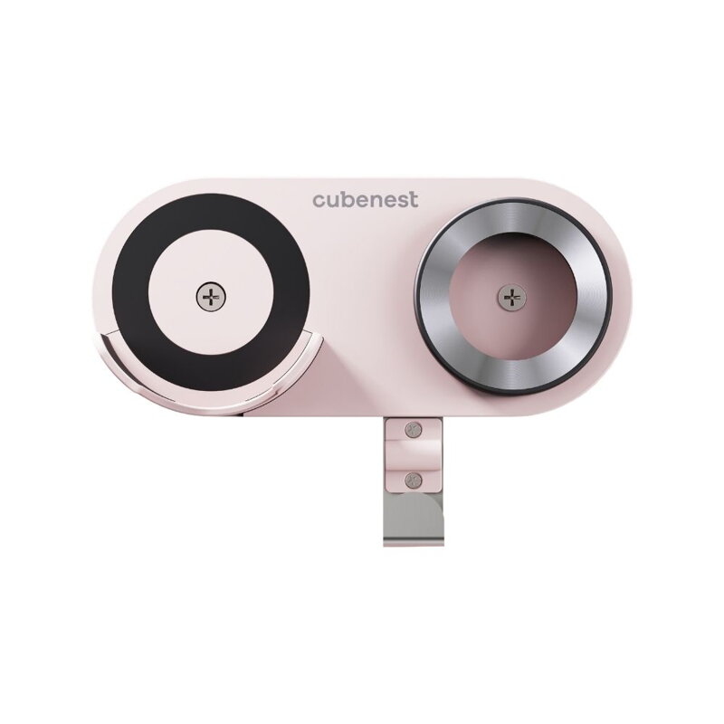 Cubenest Soporte magnético para secador de pelo SwiftDry SDHD01 rosa