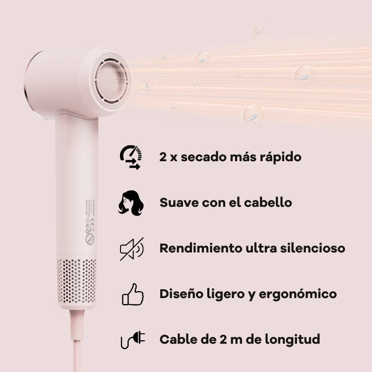 Cubenest Secador de pelo SwiftDry SDHD01 rosa