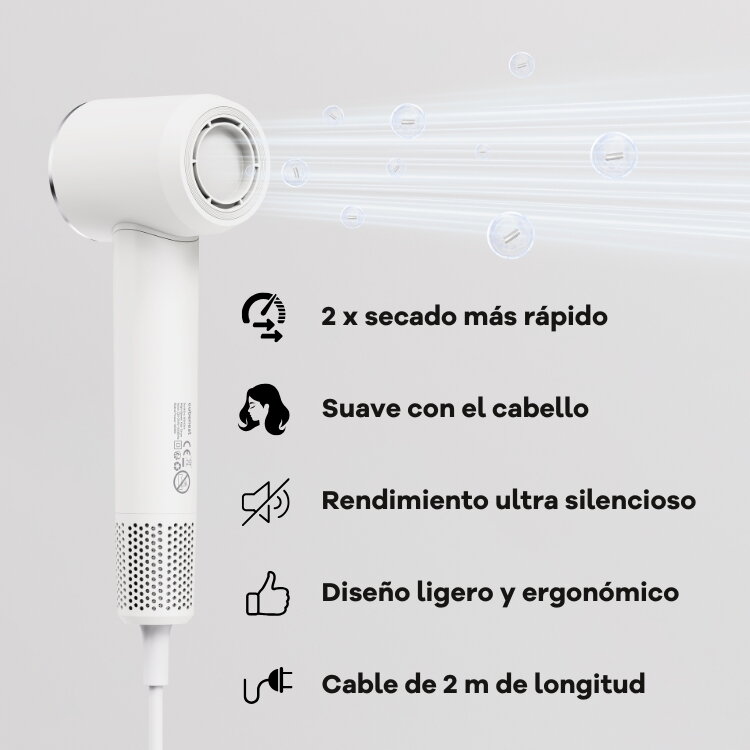 Cubenest Secador de pelo SwiftDry SDHD01 blanco