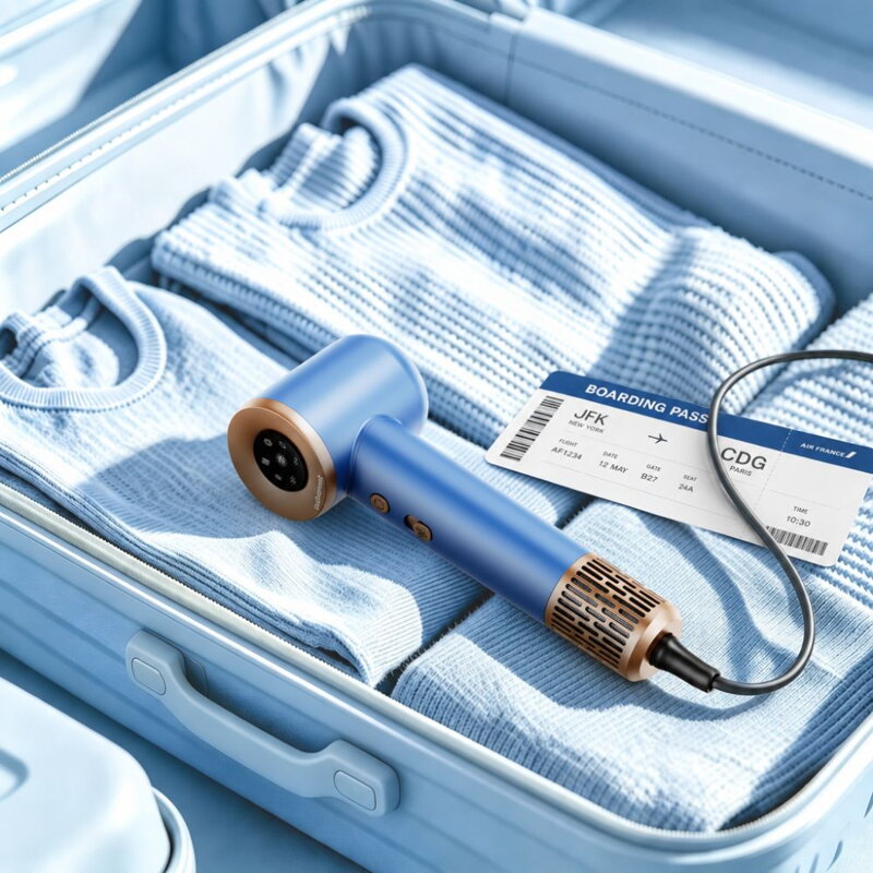 Cubenest Secador de pelo mini SwiftDry SDHD02 azul