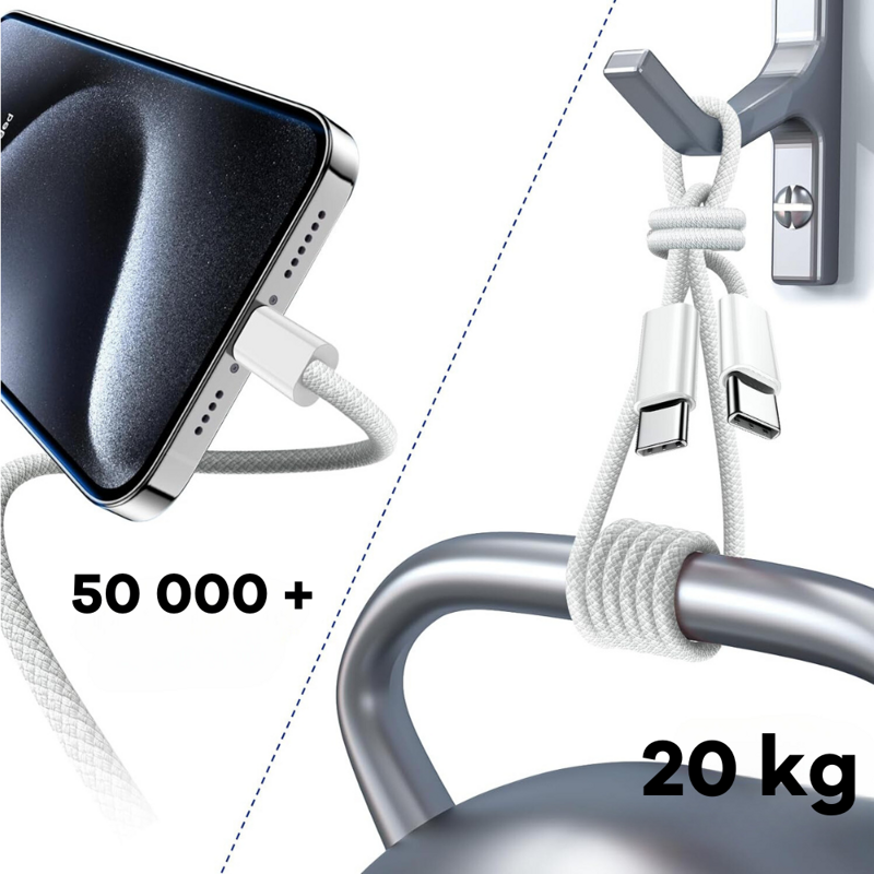 Cubenest cable USB-C/USB-C 60 W 1m 4 unid.