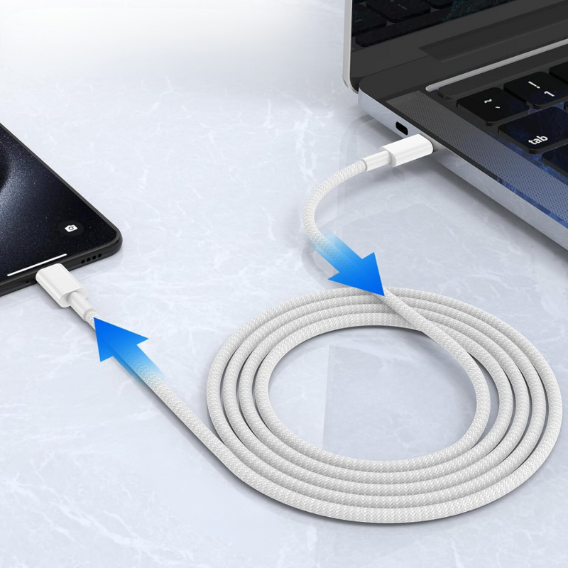 Cubenest cable USB-C/USB-C 60 W 1m 4 unid.