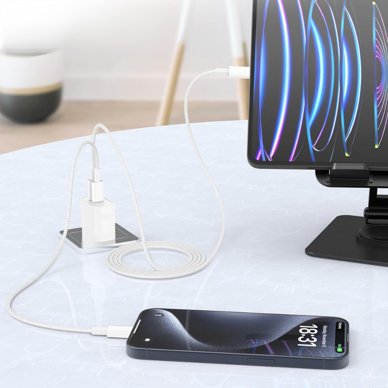 Cubenest cable USB-C/USB-C 60 W 1m 4 unid.