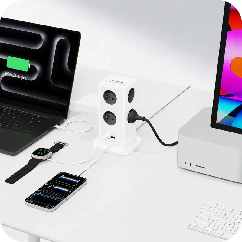 Cubenest PowerCube Extended USB A+C PD 65 W 8xAC