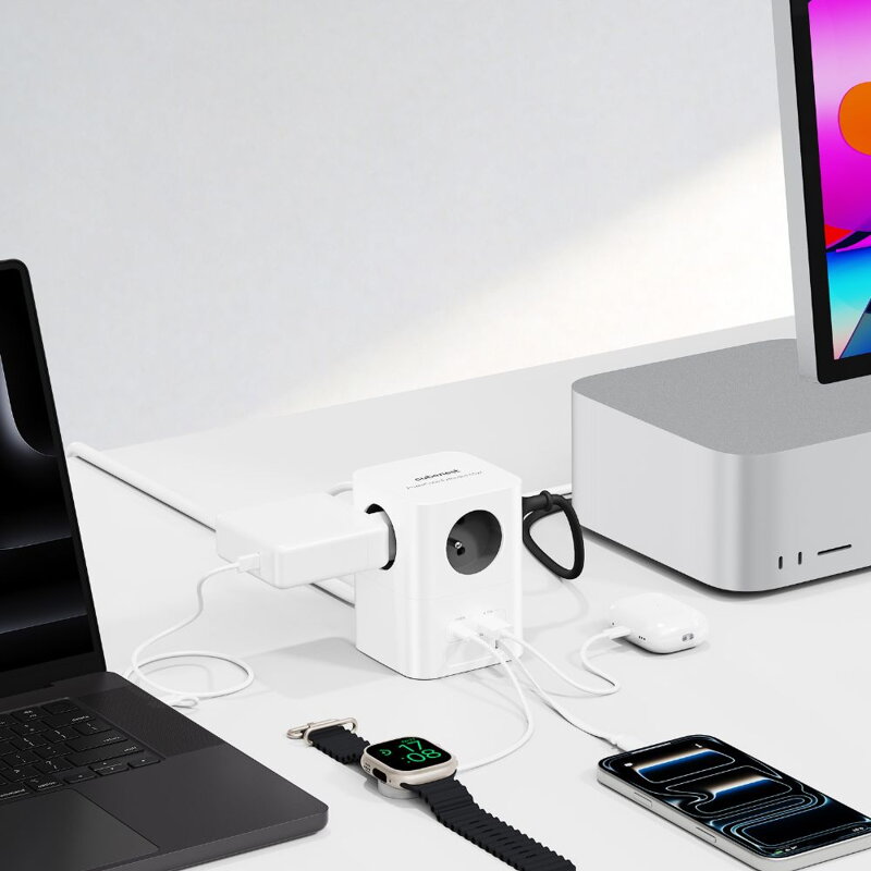 Cubenest PowerCube Extended USB A+C PD 65 W USB-C kabel 1,5 m