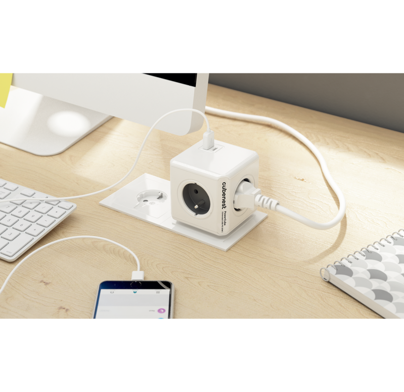 Cubenest PowerCube Original USB A+C PD 20 W šedá