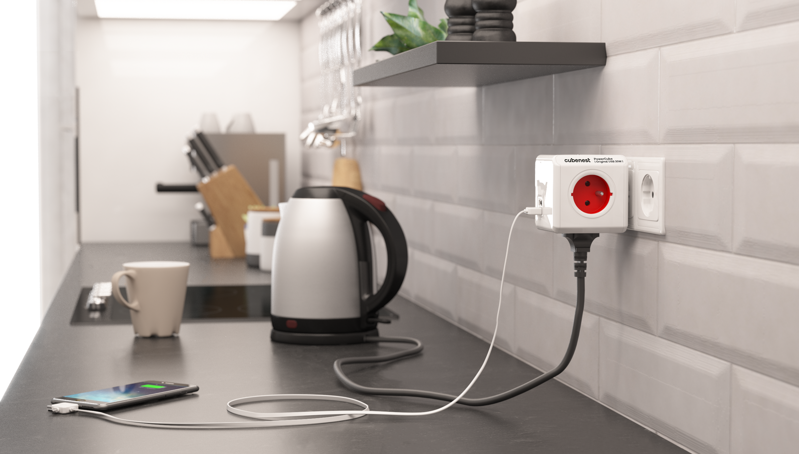 Cubenest PowerCube Original USB A+C PD 20 W červená