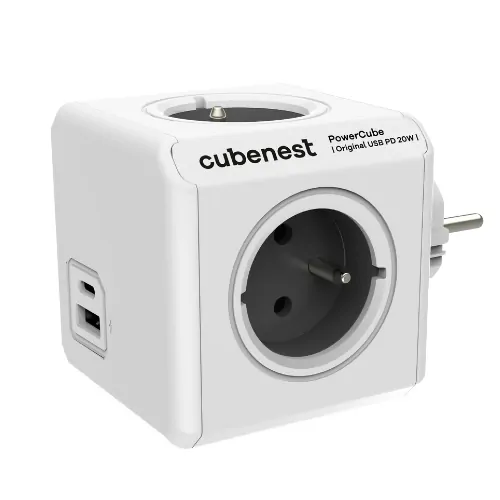 Cubenest PowerCube Original USB A+C PD 20 W šedá